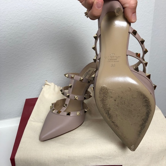Valentino Garavani Stud Spike Heels sz 38 - Picture 3 of 5